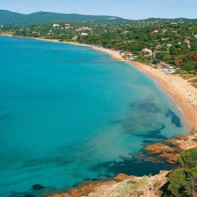 Plage gigaro vue aerienne